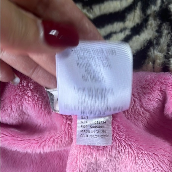 Widgeon Stylish Zebra Print Kids Faux Fur Coat 9M - Picture 5 of 5